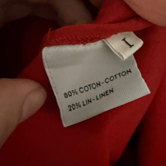 Atlantique Ascoli Red Mardi Ruffled Neck Sleeveless Blouse | Size Small (I) - Picture 2 of 13